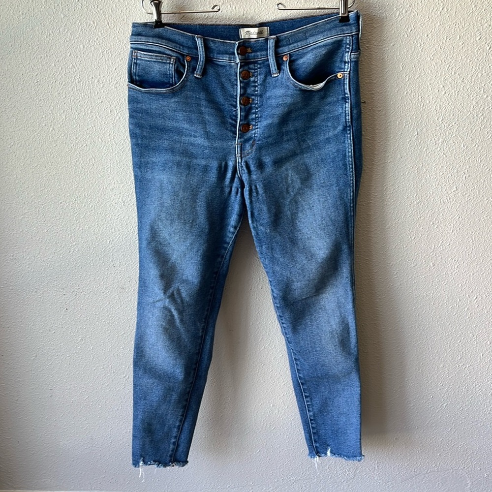 Madewell 10" High-Rise Skinny Jeans in Cordova Wash: Button-Front Edition 31